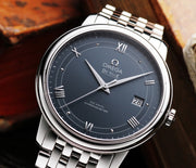  Shop Authentic Omega De Ville Prestige Co-Axial Blue Dial Silver Steel Strap Watch for Men - 424.10.40.20.03.002 - Luxxuri