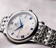  Shop Authentic Omega De Ville Prestige Co-Axial Grey Dial Silver Steel Strap Watch for Men - 424.10.40.20.06.002 - Luxxuri