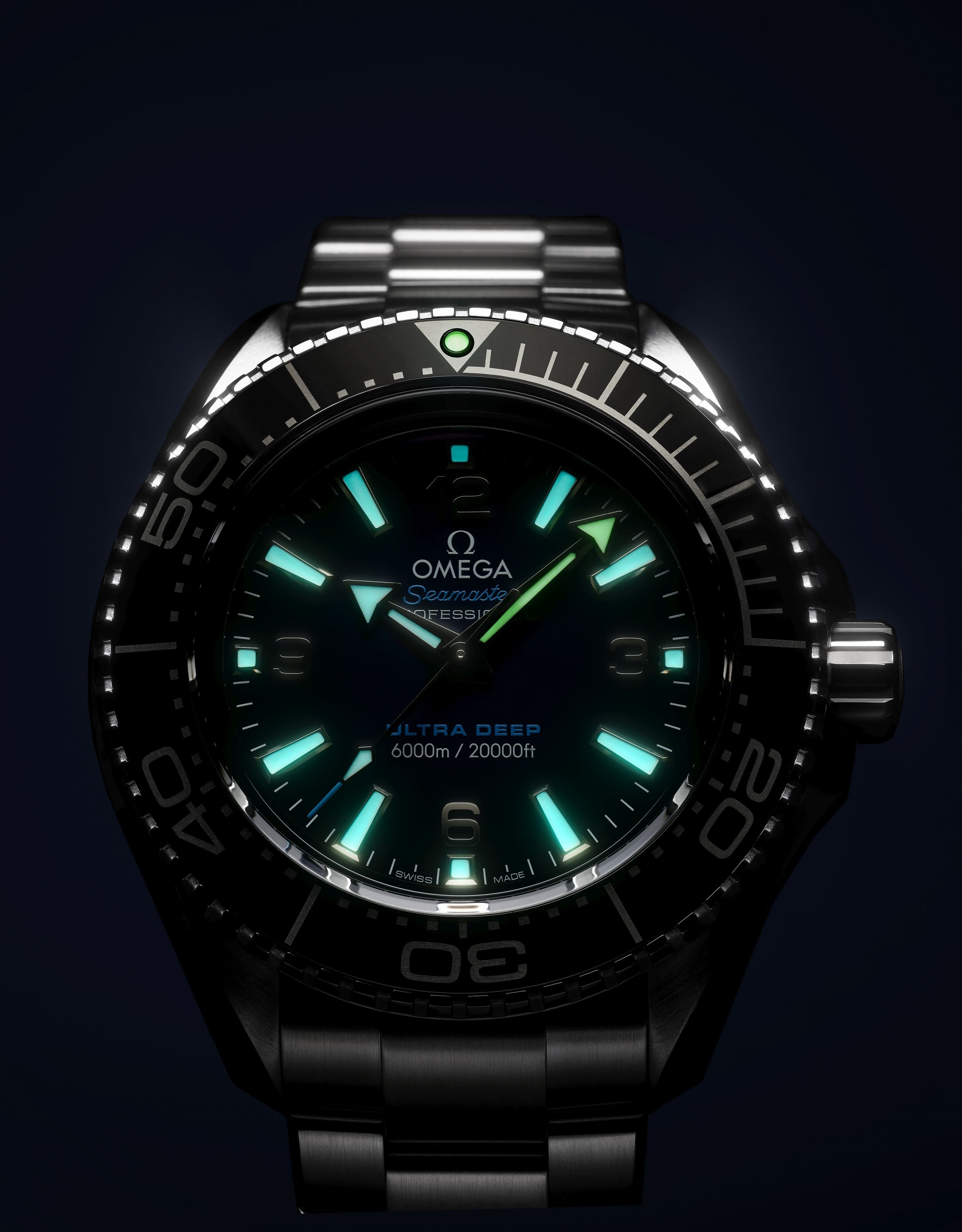  Shop Authentic Omega Seamaster Planet Ocean 6000M Co Axial Master Chronometer Blue Dial Silver Steel Strap Watch for Men - 21530462103001 - Luxxuri