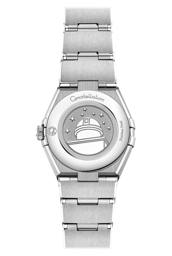  Shop Authentic Omega Constellation Manhattan Quartz Diamonds Blue Dial Silver Steel Strap Watch for Women - 131.15.25.60.53.001 - Luxxuri