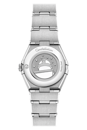  Shop Authentic Omega Constellation Manhattan Quartz Diamonds Blue Dial Silver Steel Strap Watch for Women - 131.15.25.60.53.001 - Luxxuri