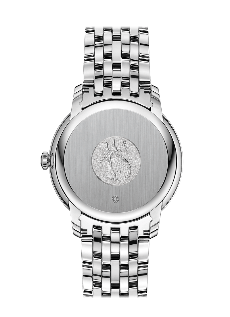  Shop Authentic Omega De Ville Prestige Co-Axial Black Dial Silver Steel Strap Watch for Men - 424.10.40.20.01.001 - Luxxuri