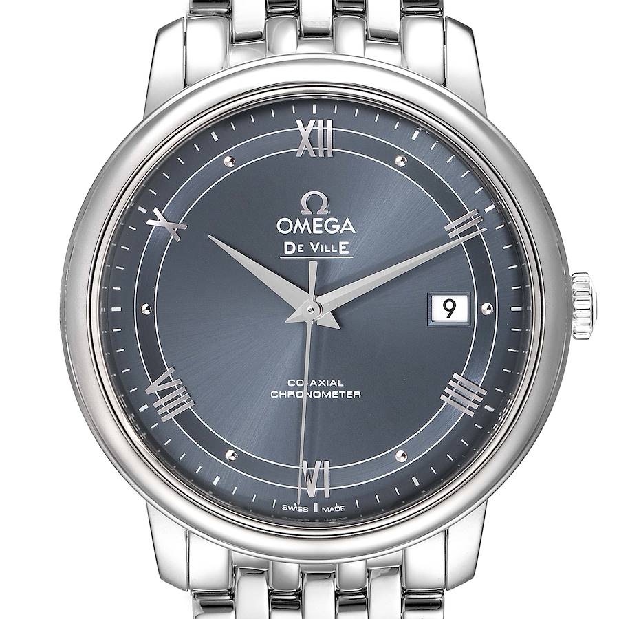  Shop Authentic Omega De Ville Prestige Co-Axial Blue Dial Silver Steel Strap Watch for Men - 424.10.40.20.03.002 - Luxxuri