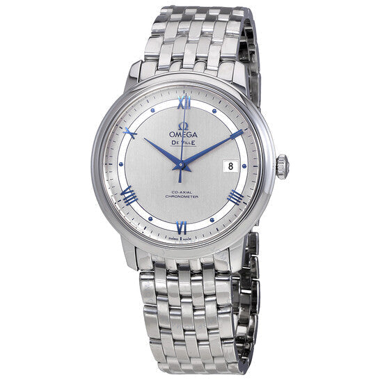  Shop Authentic Omega De Ville Prestige Co-Axial Grey Dial Silver Steel Strap Watch for Men - 424.10.40.20.06.002 - Luxxuri