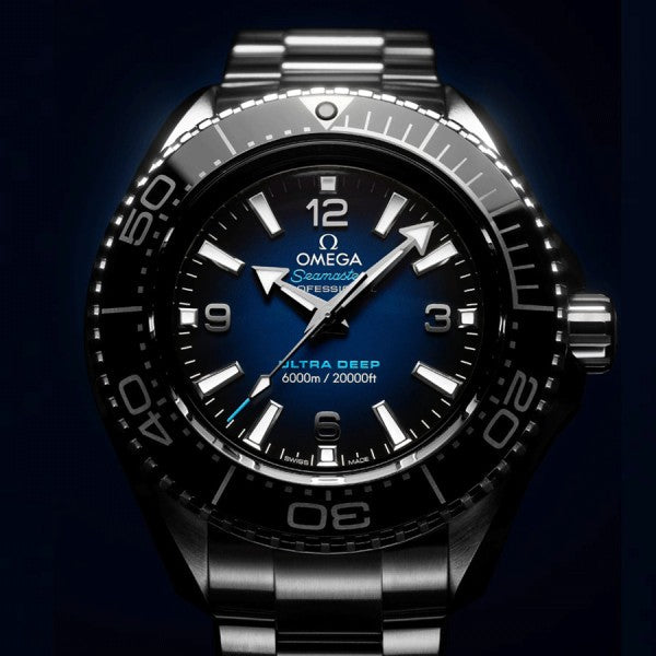  Shop Authentic Omega Seamaster Planet Ocean 6000M Co Axial Master Chronometer Blue Dial Silver Steel Strap Watch for Men - 21530462103001 - Luxxuri