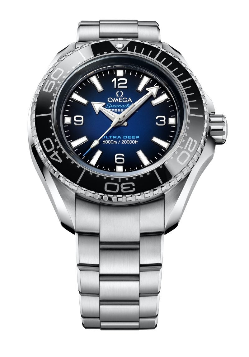  Shop Authentic Omega Seamaster Planet Ocean 6000M Co Axial Master Chronometer Blue Dial Silver Steel Strap Watch for Men - 21530462103001 - Luxxuri