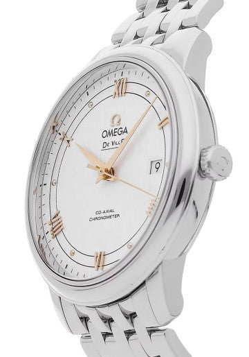  Shop Authentic Omega De Ville Prestige Co Axial Silver Dial Silver Steel Strap Watch for Men - 424.10.40.20.02.004 - Luxxuri