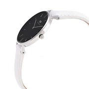  Shop Authentic Daniel Wellington Classic Petite Bondi Black Dial White Leather Strap Watch For Women - DW00100284 - Luxxuri