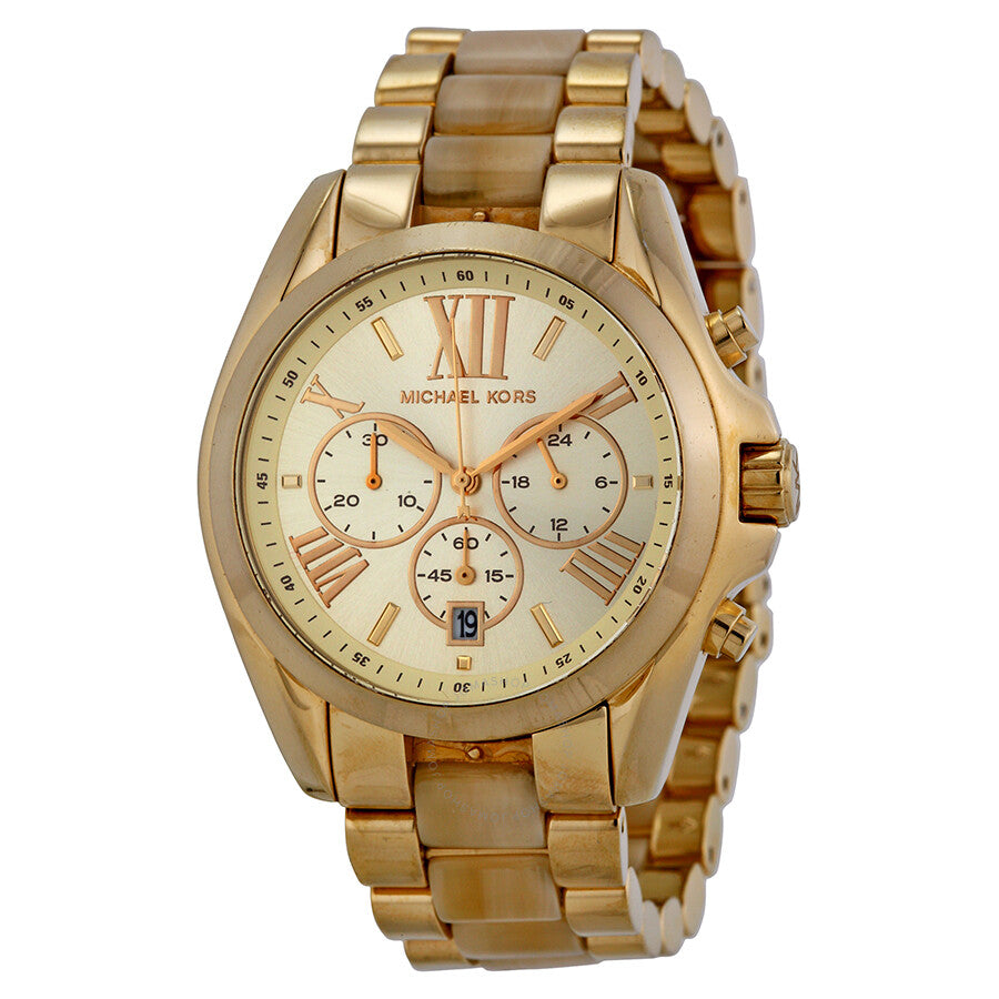  Shop Authentic Michael Kors Bradshaw Gold Dial Gold Steel Strap Watch for Women - MK5722 - Luxxuri