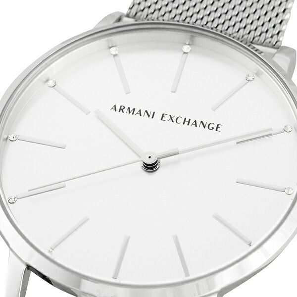  Shop Authentic Armani Exchange Lola Analog Silver Dial Silver Mesh Strap Watch For Women - AX5535 - Luxxuri
