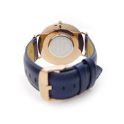  Shop Authentic Daniel Wellington Classic Somerset White Dial Blue Leather Strap Watch For Women - DW00100123 - Luxxuri