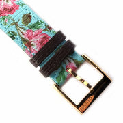  Shop Authentic Gucci G Timeless Floral Turquoise Dial Turquoise Leather Strap Watch For Women - YA1264085 - Luxxuri