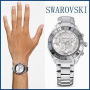  Shop Authentic Swarovski Dextera Chronograph Silver Dial Silver Steel Strap Watch for Women - 5641297 - Luxxuri