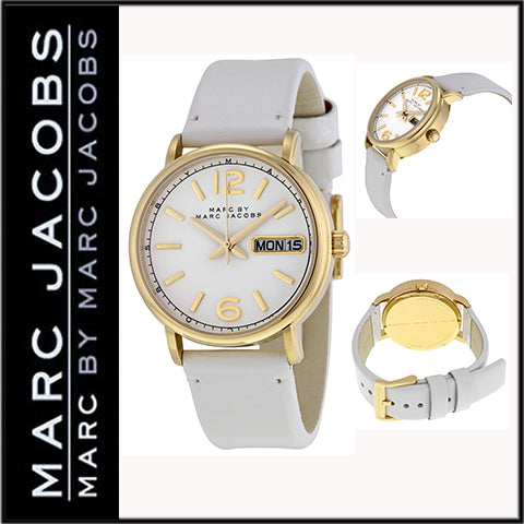  Shop Authentic Marc Jacobs Fergus Grey Dial Grey Leather Strap Watch for Women - MBM8654 - Luxxuri