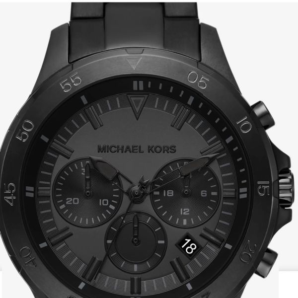 Shop Authentic Michael Kors Grayson Chronograph Black Dial Black Steel Strap Watch For Men - MK9109 - Luxxuri