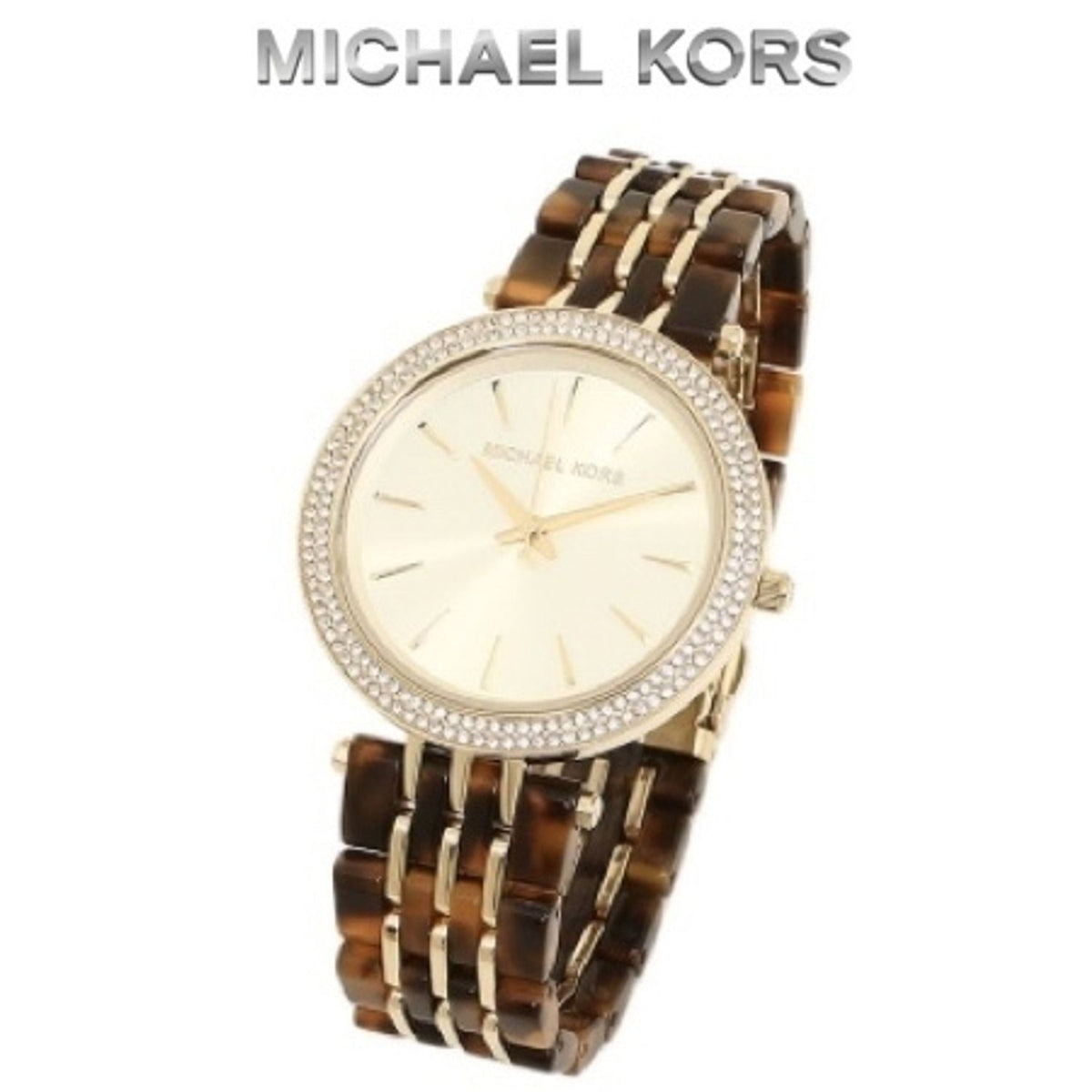  Shop Authentic Michael Kors Darci Gold Dial Brown Two Tone Steel Strap Watch for Women - MK4326 - Luxxuri