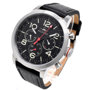  Shop Authentic Tommy Hilfiger Jake Chronograph Black Dial Black Leather Strap Watch for Men - 1791232 - Luxxuri