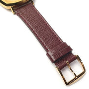  Shop Authentic Gucci Grip Yellow Gold Dial Maroon Leather Strap Unisex Watch - YA157411 - Luxxuri