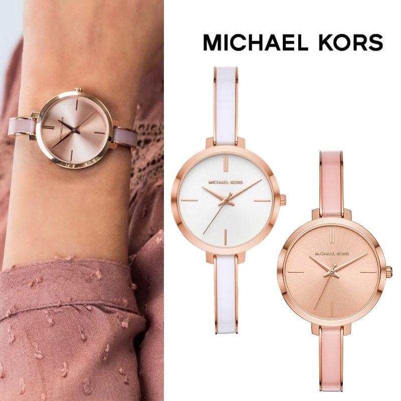  Shop Authentic Michael Kors Jaryn Analog White Dial Two Tone Steel Strap Watch For Women - MK4342 - Luxxuri