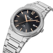  Shop Authentic Salvatore Ferragamo F-80 Classic Black Dial Silver Steel Strap Watch for Men - SFDT02423 - Luxxuri