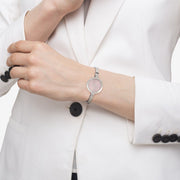  Shop Authentic Movado Bela Museum Pink Dial Silver Steel Strap Watch For Women - 0606596 - Luxxuri