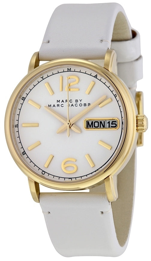  Shop Authentic Marc Jacobs Fergus Grey Dial Grey Leather Strap Watch for Women - MBM8654 - Luxxuri