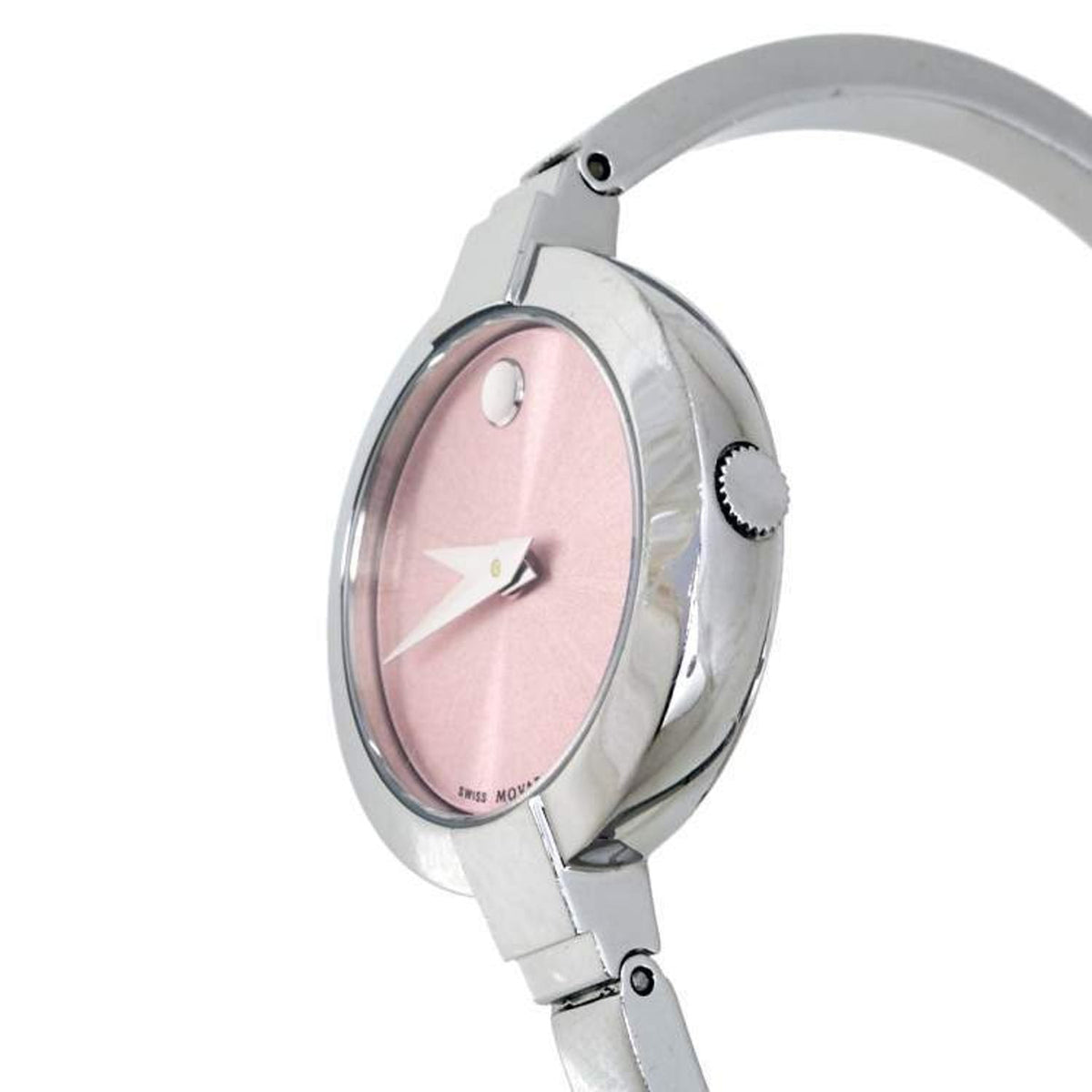  Shop Authentic Movado Bela Museum Pink Dial Silver Steel Strap Watch For Women - 0606596 - Luxxuri