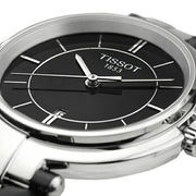  Shop Authentic Tissot T Lady Flamingo Black Dial Black Leather Strap Watch For Women - T094.210.16.051.00 - Luxxuri