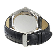  Shop Authentic Tommy Hilfiger Oliver Analog Silver Dial Black Leather Strap Watch for Men - 1791305 - Luxxuri