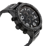 Nixon 51-30 Chrono Black Dial Black Steel Strap Watch for Men - A083-001