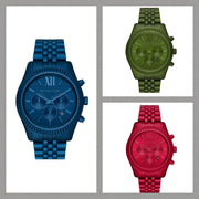  Shop Authentic Michael Kors Lexington Chronograph Green Dial Green Steel Strap Watch For Men - MK8790 - Luxxuri