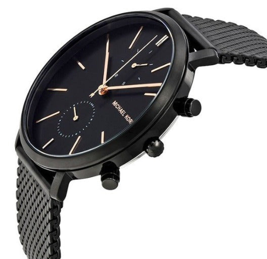  Shop Authentic Michael Kors Jaryn Black Dial Black Stainless Steel Strap Watch for Men - MK8504 - Luxxuri