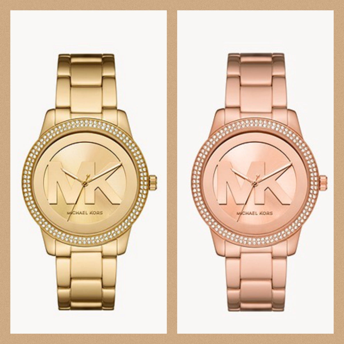  Shop Authentic Michael Kors Tibby Three Hand Gold Dial Gold Steel Strap Watch For Women - MK6879 - Luxxuri