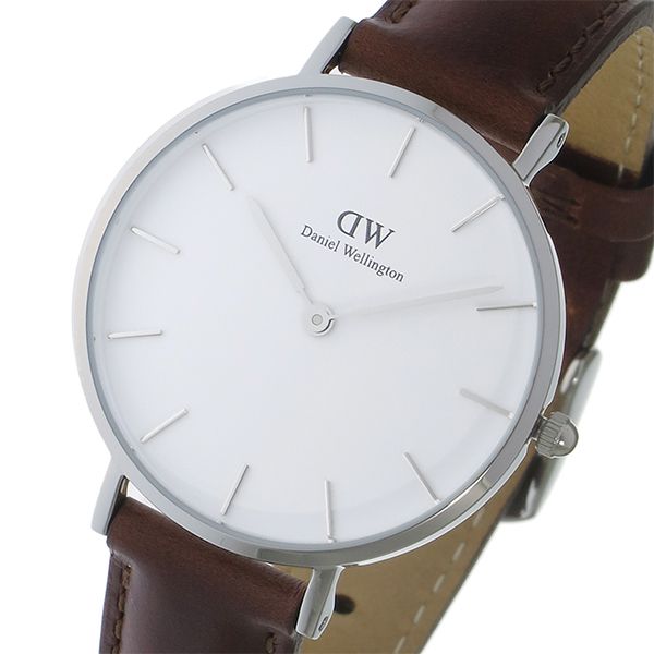  Shop Authentic Daniel Wellington Classic Petite St Mawes White Dial Brown Leather Strap Watch For Women - DW00100187 - Luxxuri
