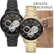  Shop Authentic Armani Exchange Cayde Chronograph Black Dial Black Steel Strap Watch for Men - AX2748 - Luxxuri