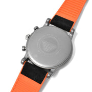  Shop Authentic Emporio Armani Chronograph Quartz Grey Dial Black Leather Strap Watch For Men - AR11174 - Luxxuri