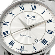  Shop Authentic Mido Baroncelli III Automatic Silver Dial Silver Steel Strap Watch For Men - M8600.4.21.1 - Luxxuri