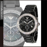  Shop Authentic Emporio Armani Ceramica Black Dial Black Ceramic Strap Watch For Men - AR1455 - Luxxuri