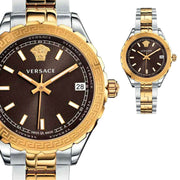  Shop Authentic Versace Hellenyium Brown Dial Two Tone Steel Strap Watch for Women - V12040015 - Luxxuri