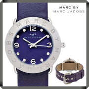  Shop Authentic Marc Jacobs Marc Purple Dial Purple Leather Strap Watch for Women - MBM8530 - Luxxuri