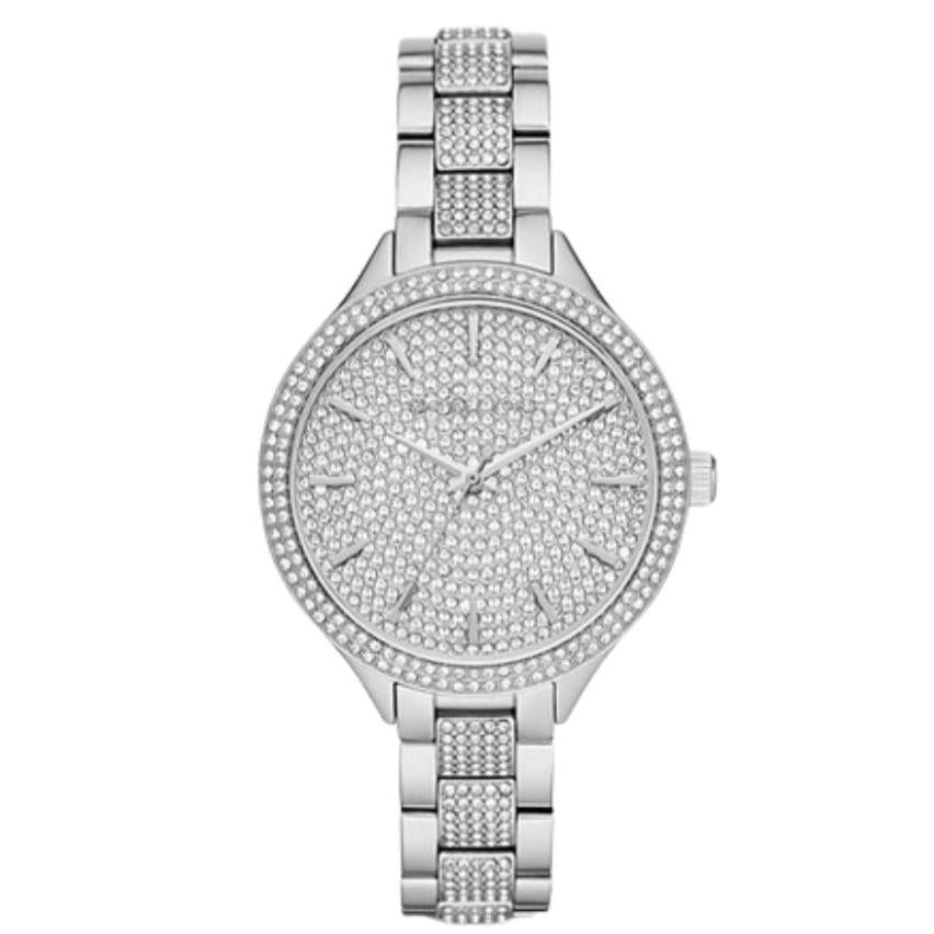  Shop Authentic Michael Kors Runway Crystals Silver Dial Silver Steel Strap Watch for Women - MK3822 - Luxxuri