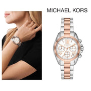  Shop Authentic Michael Kors Bradshaw Chronograph White Dial Two Tone Steel Strap Watch For Women - MK7258 - Luxxuri