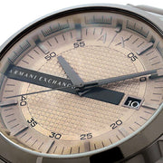  Shop Authentic Armani Exchange Hampton Chronograph Grey Dial Grey Steel Strap Watch For Men - AX2194 - Luxxuri