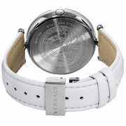  Shop Authentic Versace Palazzo Empire White Dial White Leather Strap Watch for Women - VCO010017 - Luxxuri