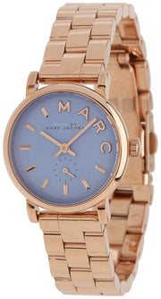  Shop Authentic Marc Jacobs Mini Baker Blue Dial Rose Gold Steel Strap Watch for Women - MBM3285 - Luxxuri