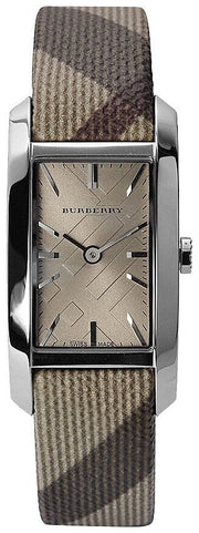  Shop Authentic Burberry The Pioneer Grey Dial Leather Strap Watch for Women - BU9504 - Luxxuri