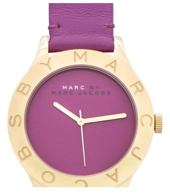  Shop Authentic Marc Jacobs Blade Purple Dial Purple Leather Strap Watch for Women - MBM1203 - Luxxuri