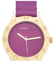  Shop Authentic Marc Jacobs Blade Purple Dial Purple Leather Strap Watch for Women - MBM1203 - Luxxuri