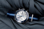  Shop Authentic Breitling Superocean Heritage Chronograph 44 Ocean Conservancy Silver Dial Two Tone NATO Strap Watch for Men - A133131A1G1W1 - Luxxuri