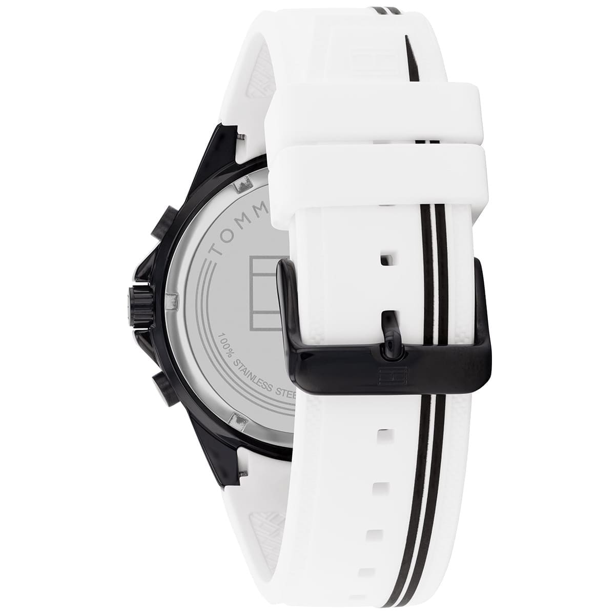  Shop Authentic Tommy Hilfiger Aiden Chronograph White Dial White Rubber Strap Watch For Men - 1791862 - Luxxuri